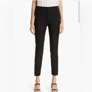 Club Monaco Black Ankle Slit Hem Slim Fit Pants